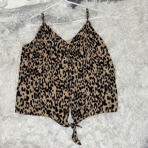 Animal print tank top